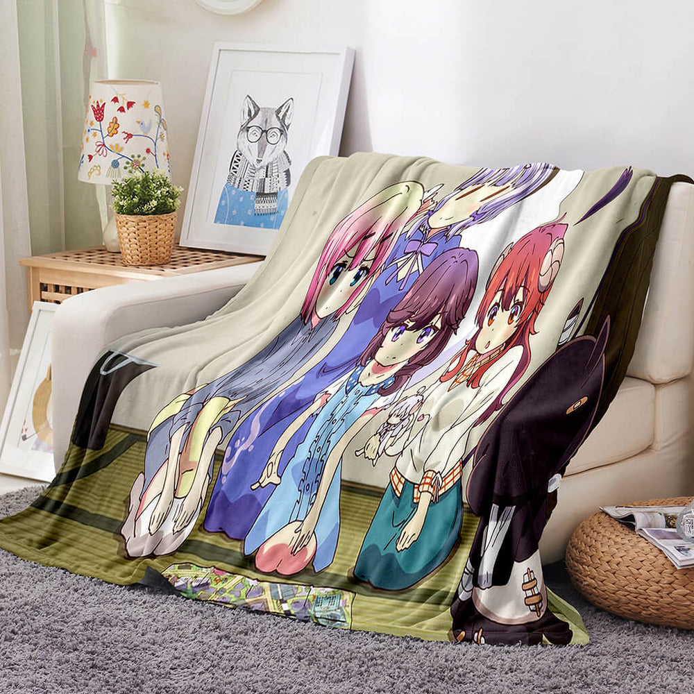 The Demon Girl Next Door Blanket Flannel Fleece Blanket Throw Blanket (Online Order Only)