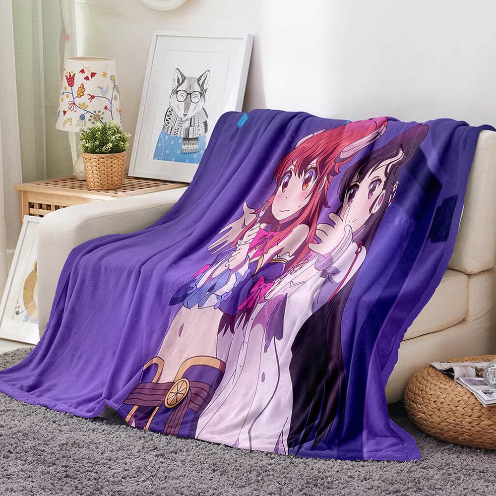 The Demon Girl Next Door Blanket Flannel Fleece Blanket Throw Blanket (Online Order Only)