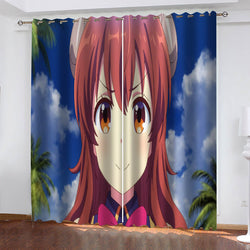 The Demon Girl Next Door Curtains Blackout Cosplay Window Drapes (Online Order Only)