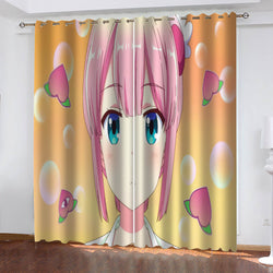 The Demon Girl Next Door Curtains Blackout Cosplay Window Drapes (Online Order Only)