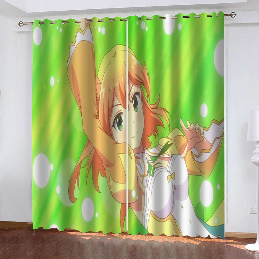 The Demon Girl Next Door Curtains Blackout Cosplay Window Drapes (Online Order Only)