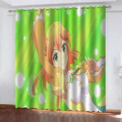 The Demon Girl Next Door Curtains Blackout Cosplay Window Drapes (Online Order Only)