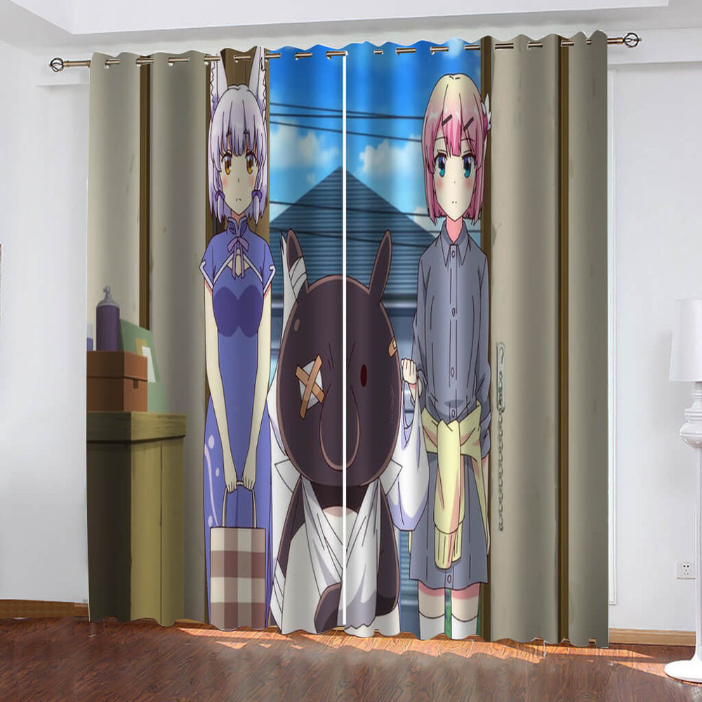 The Demon Girl Next Door Curtains Blackout Cosplay Window Drapes (Online Order Only)