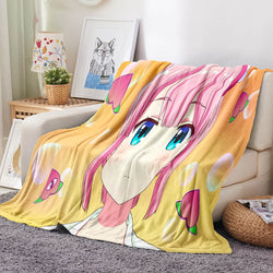 The Demon Girl Next Door Flannel Fleece Blanket Throw Cosplay Blanket (Online Order Only)