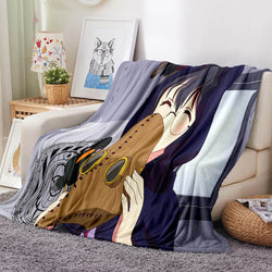 The Demon Girl Next Door Flannel Fleece Blanket Throw Cosplay Blanket (Online Order Only)