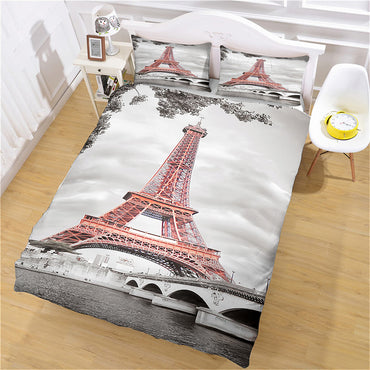 The Eiffel Tower Bedding Set Cosplay Quilt Cover Without Filler (Online Order Only)
