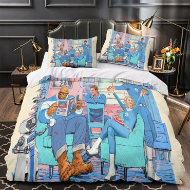 The Fantastic Four Bedding Set Quilt Duvet Cover Without Filler (Online Order Only)