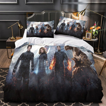 The Fantastic Four Bedding Set Quilt Duvet Cover Without Filler (Online Order Only)