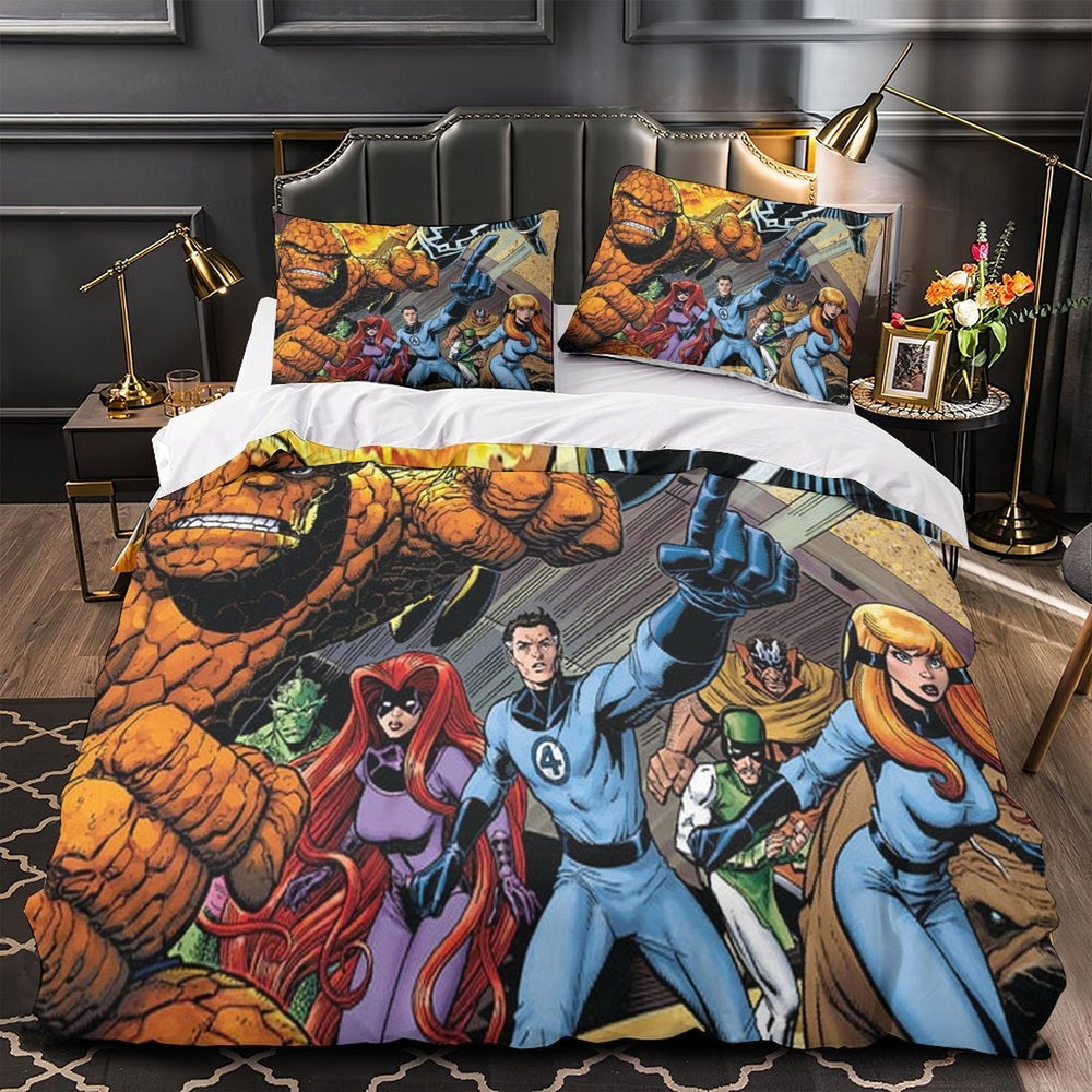The Fantastic Four Bedding Set Quilt Duvet Cover Without Filler (Online Order Only)