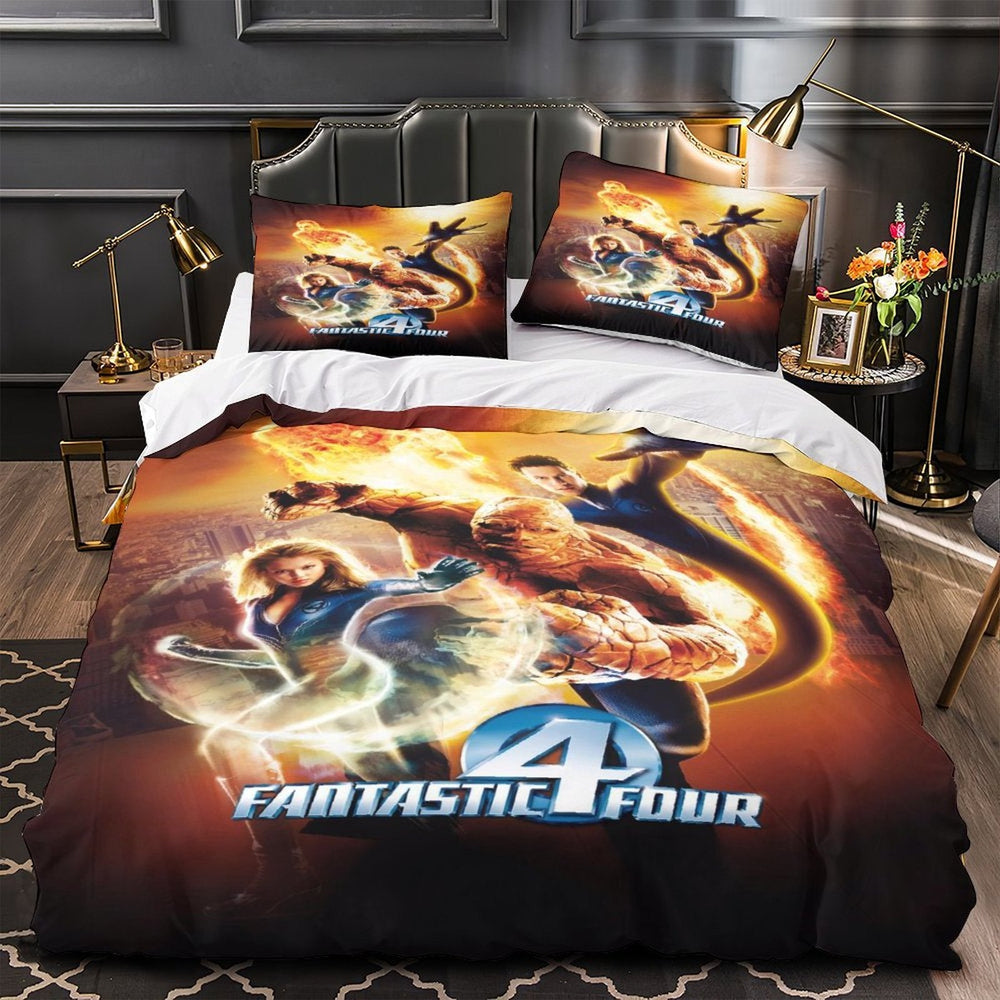The Fantastic Four Bedding Set Quilt Duvet Cover Without Filler (Online Order Only)
