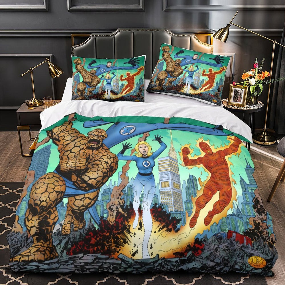 The Fantastic Four Bedding Set Quilt Duvet Cover Without Filler (Online Order Only)