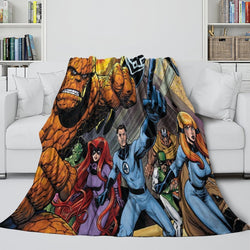 The Fantastic Four Blanket Flannel Throw Kids Room Decoration (Online Order Only)