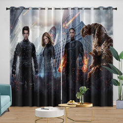 The Fantastic Four Curtains Blackout Window Drapes Room Decoration (Online Order Only)