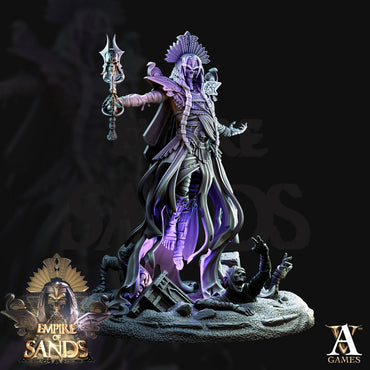3D Printed Archvillain Games The God King Undead The Empire of Sands 28 32mm D&D (Online Only)