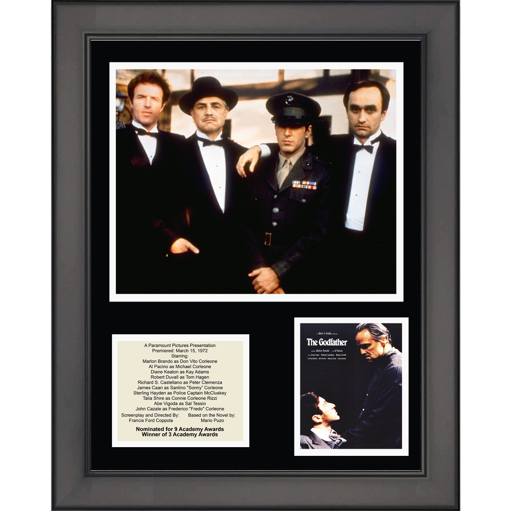 Framed The Godfather Movie 11"x14" Three Photo Collage (ONLINE ORDER ONLY)