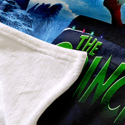The Grinch Blanket Pattern Flannel Throw Room Decoration (Online Order Only)
