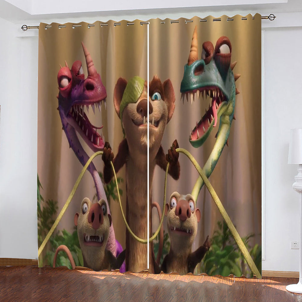 The Ice Age Adventures of Buck Wild Curtains Cosplay Blackout Window Drapes (Online Order Only)