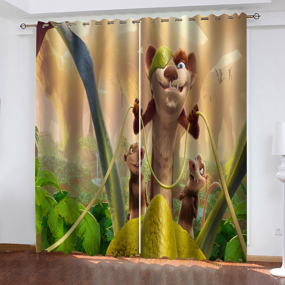 The Ice Age Adventures of Buck Wild Curtains Cosplay Blackout Window Drapes (Online Order Only)