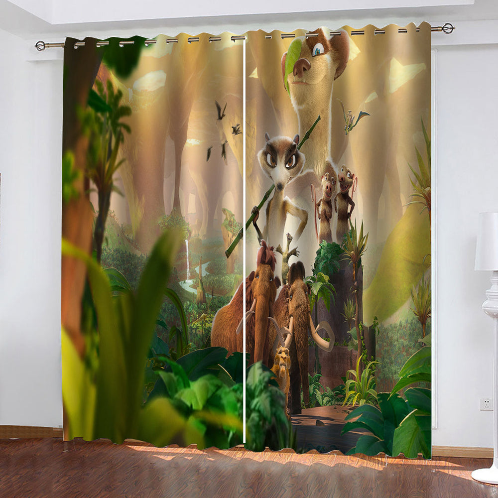 The Ice Age Adventures of Buck Wild Curtains Cosplay Blackout Window Drapes (Online Order Only)
