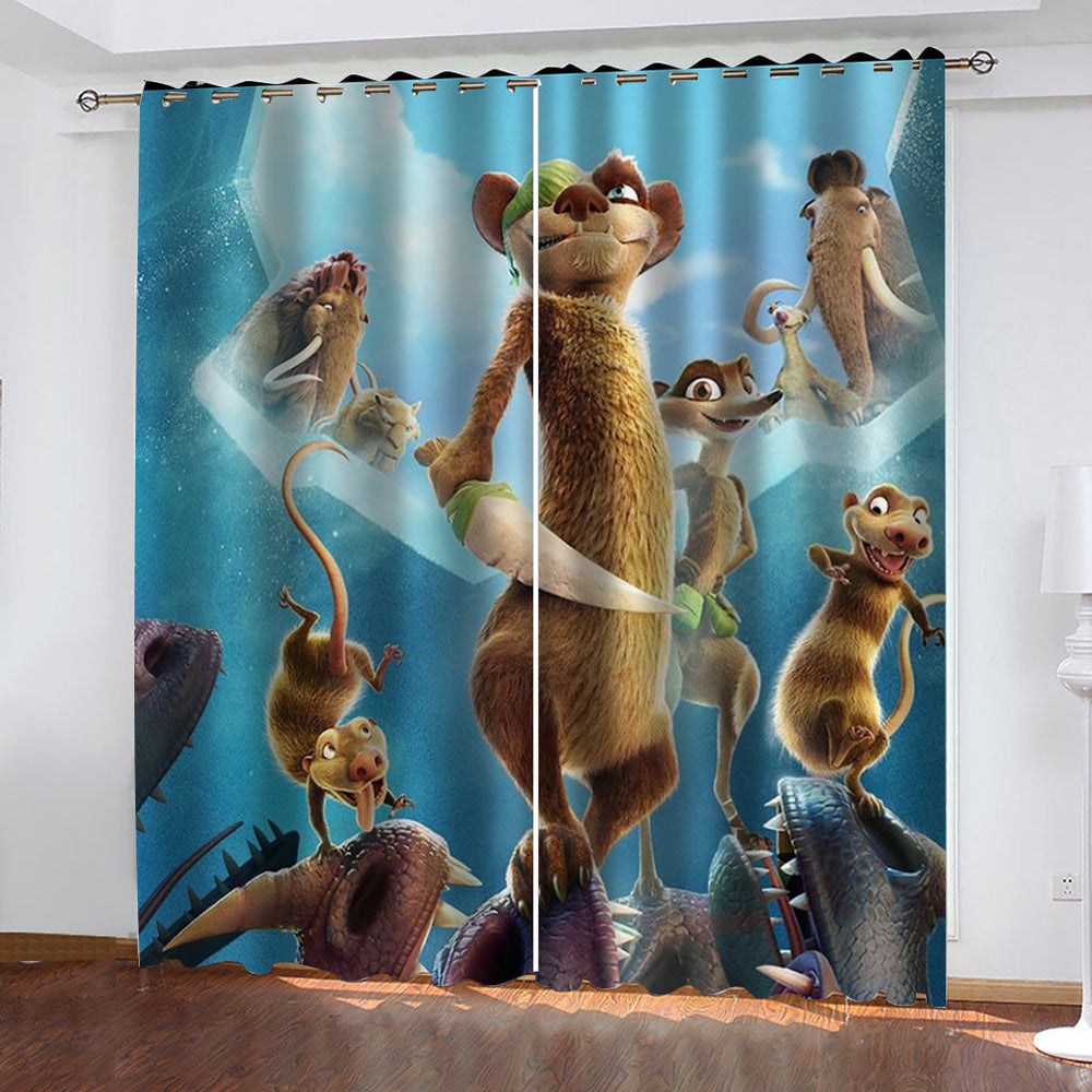 The Ice Age Adventures of Buck Wild Curtains Cosplay Blackout Window Drapes (Online Order Only)