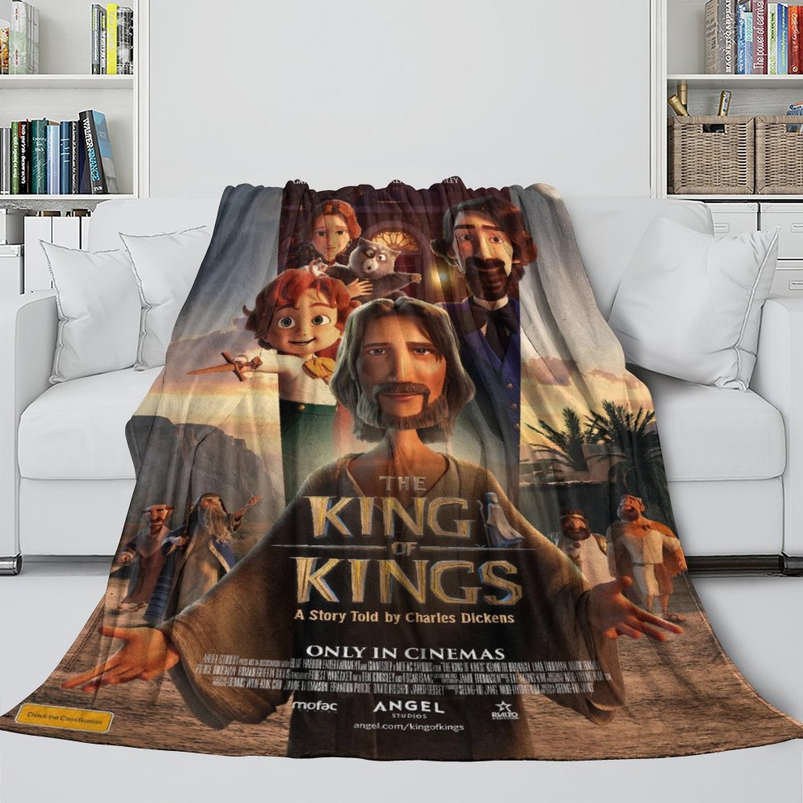 The King of Kings Blanket Flannel Throw Kids Room Decoration (Online Order Only)