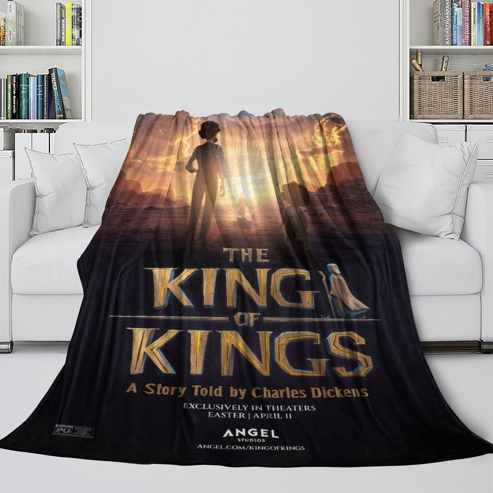 The King of Kings Blanket Flannel Throw Kids Room Decoration (Online Order Only)