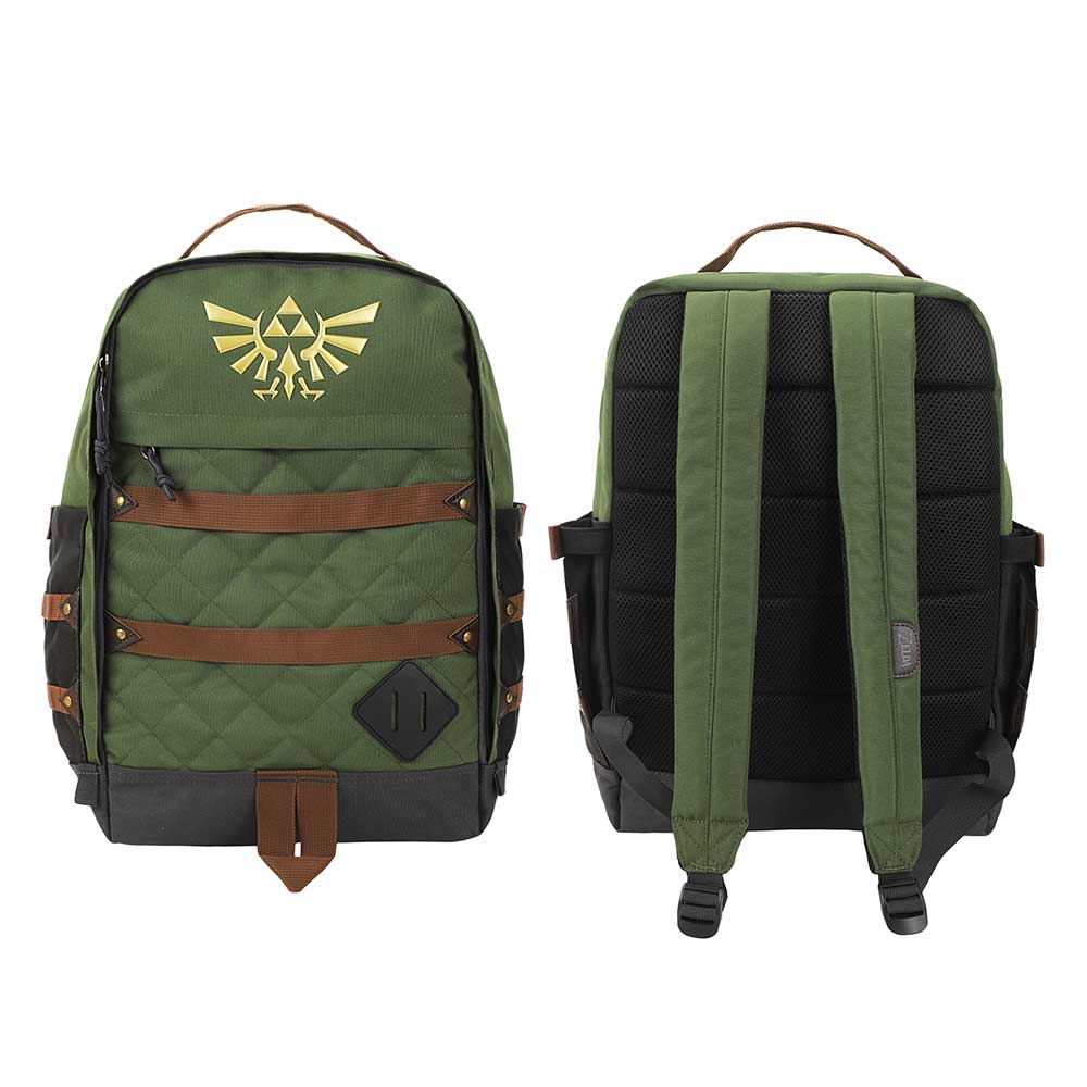 The Legend Of Zelda Hyrule Crest 17" Green adult Backpack (Online Order Only)