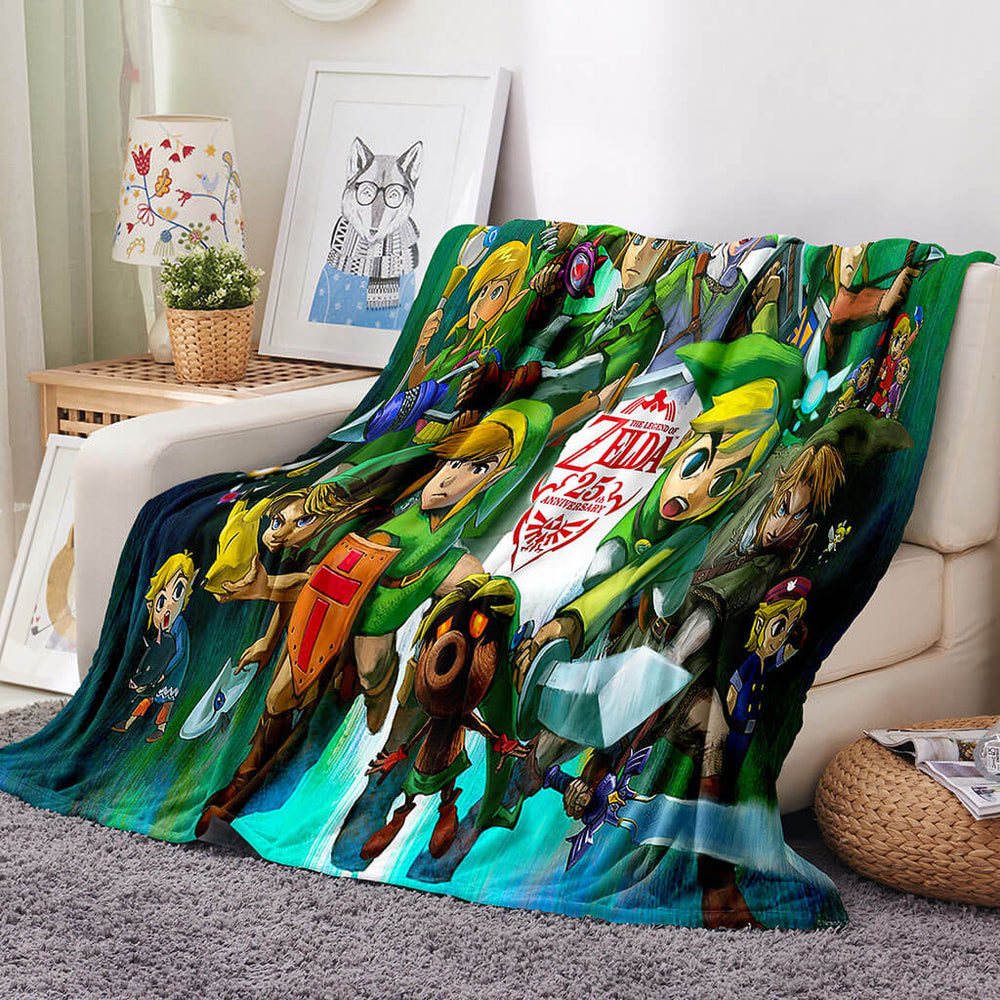 The Legend of Zelda Blanket Flannel Throw Room Decoration (Online Order Only)