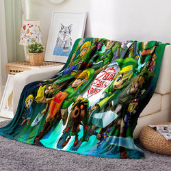 The Legend of Zelda Blanket Flannel Throw Room Decoration (Online Order Only)