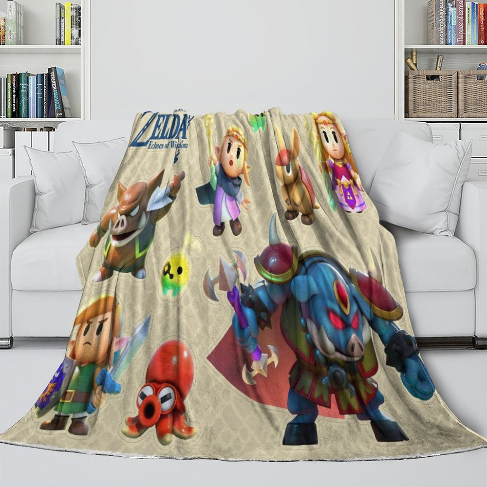 The Legend of Zelda Echoes of Wisdom Blanket Flannel Throw (ONLINE ORDER ONLY)
