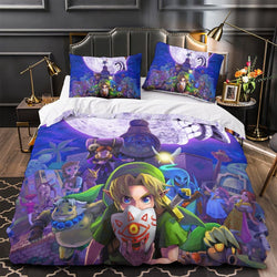 The Legend of Zelda Pattern Bedding Set Quilt Duvet Cover Room Decoration (Online Order Only)