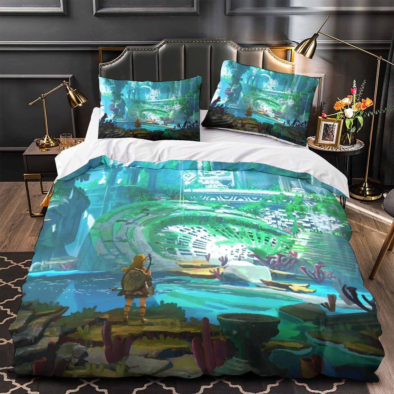 The Legend of Zelda Tears of the Kingdom Bedding Set Quilt Duvet Cover (Online Order Only)