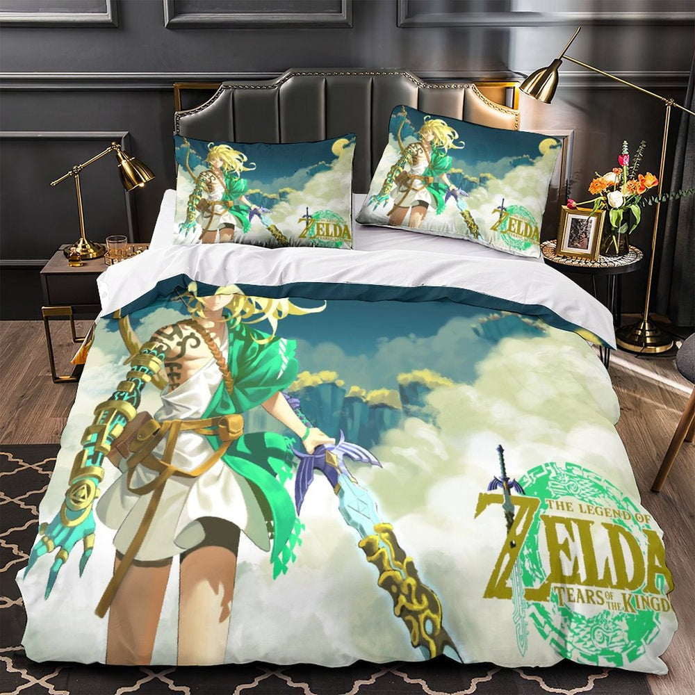 The Legend of Zelda Tears of the Kingdom Bedding Set Quilt Duvet Cover (Online Order Only)