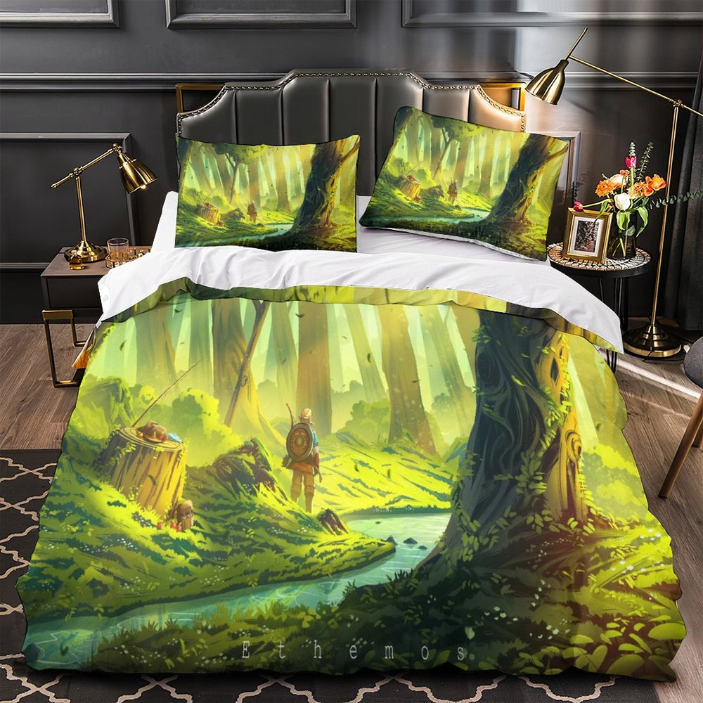 The Legend of Zelda Tears of the Kingdom Bedding Set Quilt Duvet Cover (Online Order Only)