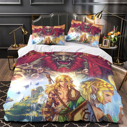 The Legend of Zelda Tears of the Kingdom Bedding Set Quilt Duvet Cover (Online Order Only)