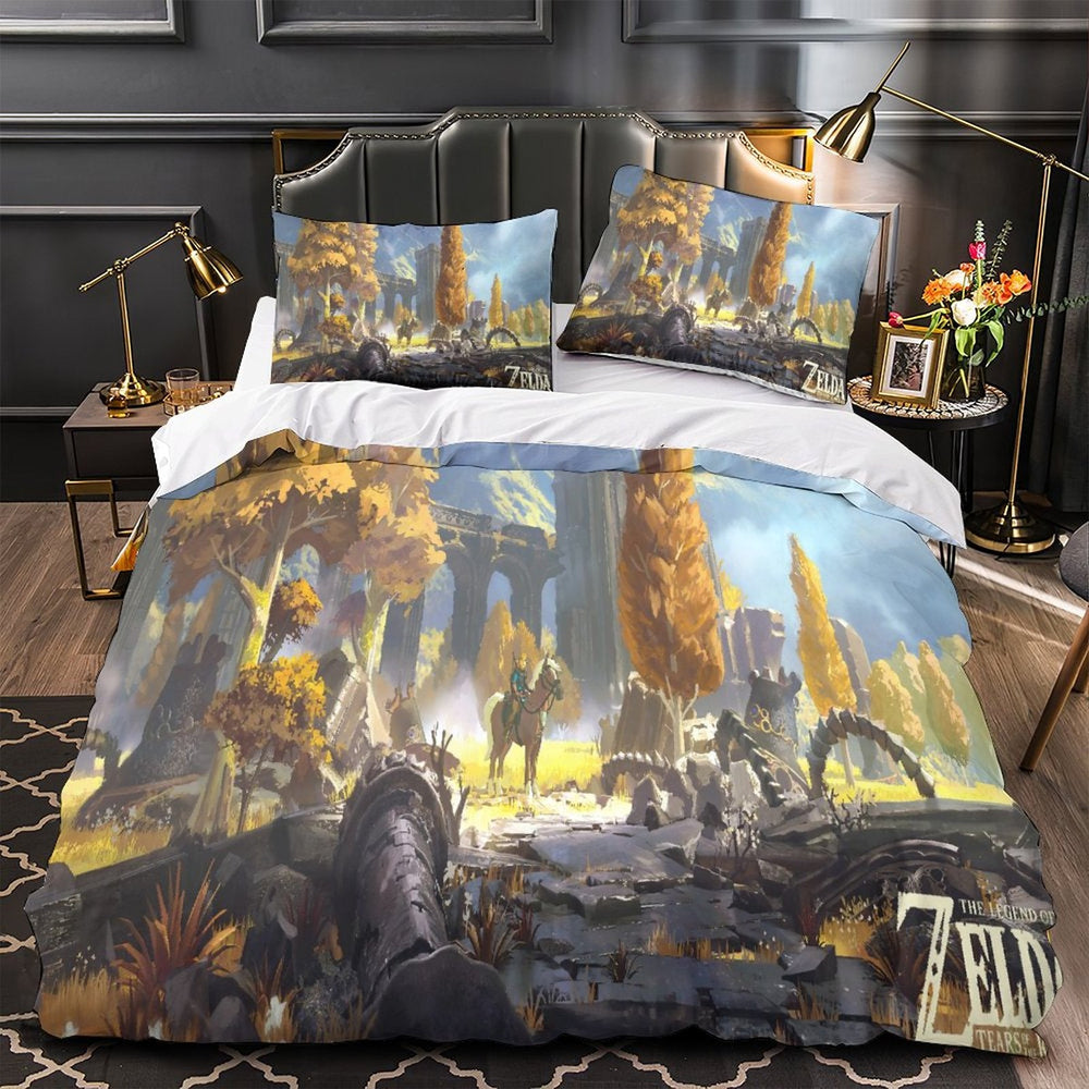 The Legend of Zelda Tears of the Kingdom Bedding Set Quilt Duvet Cover (Online Order Only)