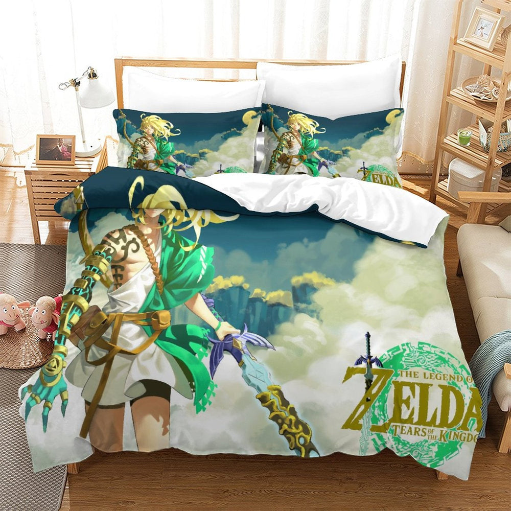 The Legend of Zelda Tears of the Kingdom Bedding Set Quilt Duvet Cover (Online Order Only)