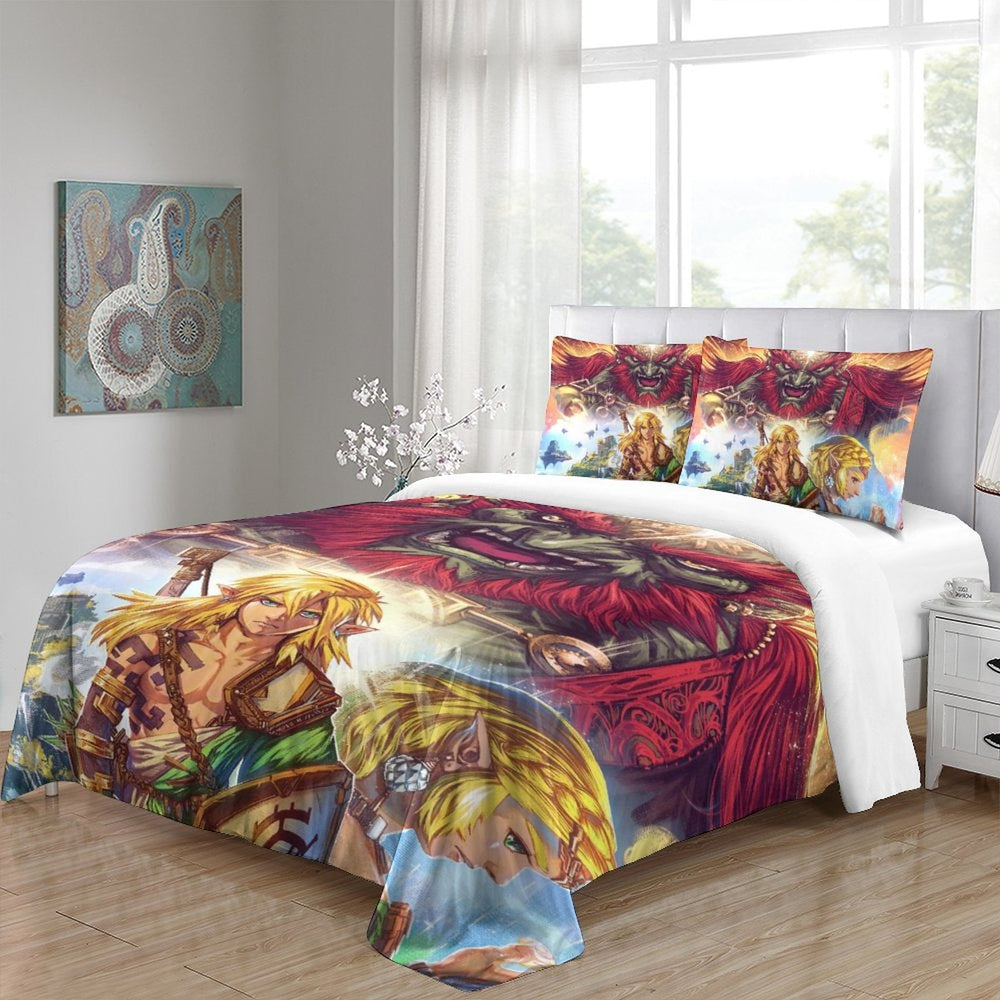 The Legend of Zelda Tears of the Kingdom Bedding Set Quilt Duvet Cover (Online Order Only)