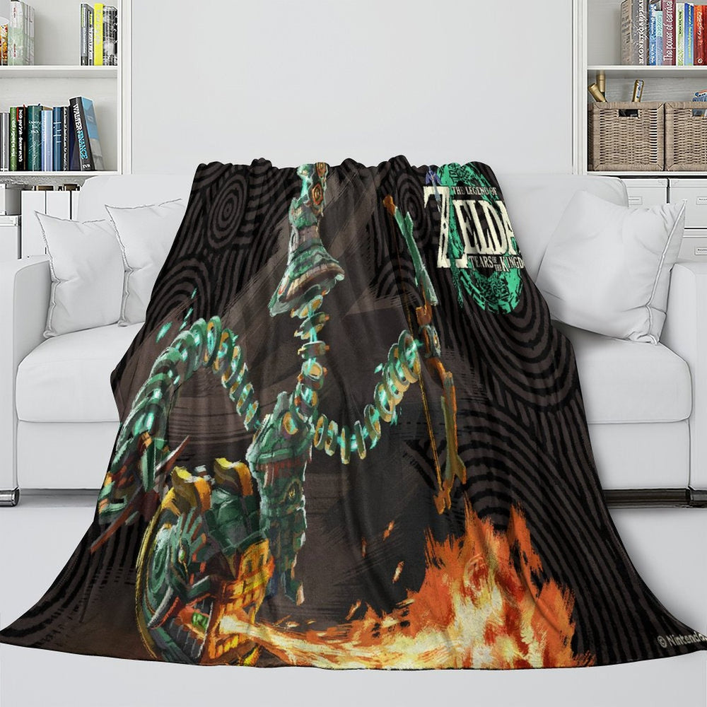 The Legend of Zelda Tears of the Kingdom Blanket Flannel Fleece Throw Room Decoration (Online Order Only)