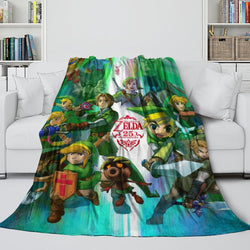 The Legend of Zelda Tears of the Kingdom Blanket Flannel Fleece Throw Room Decoration (Online Order Only)