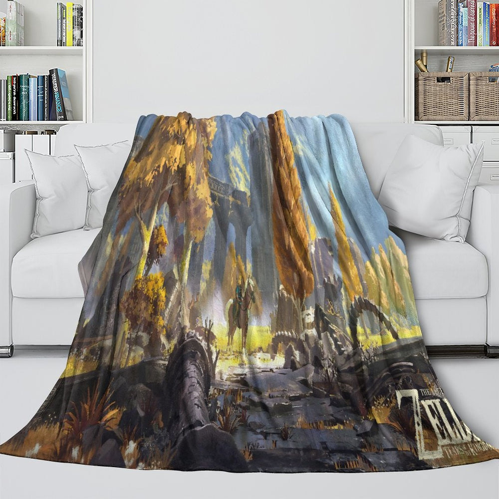 The Legend of Zelda Blanket Flannel Fleece Throw Room Decoration (Online Order Only)