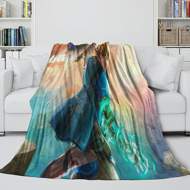 The Legend of Zelda Blanket Flannel Fleece Throw Room Decoration (Online Order Only)