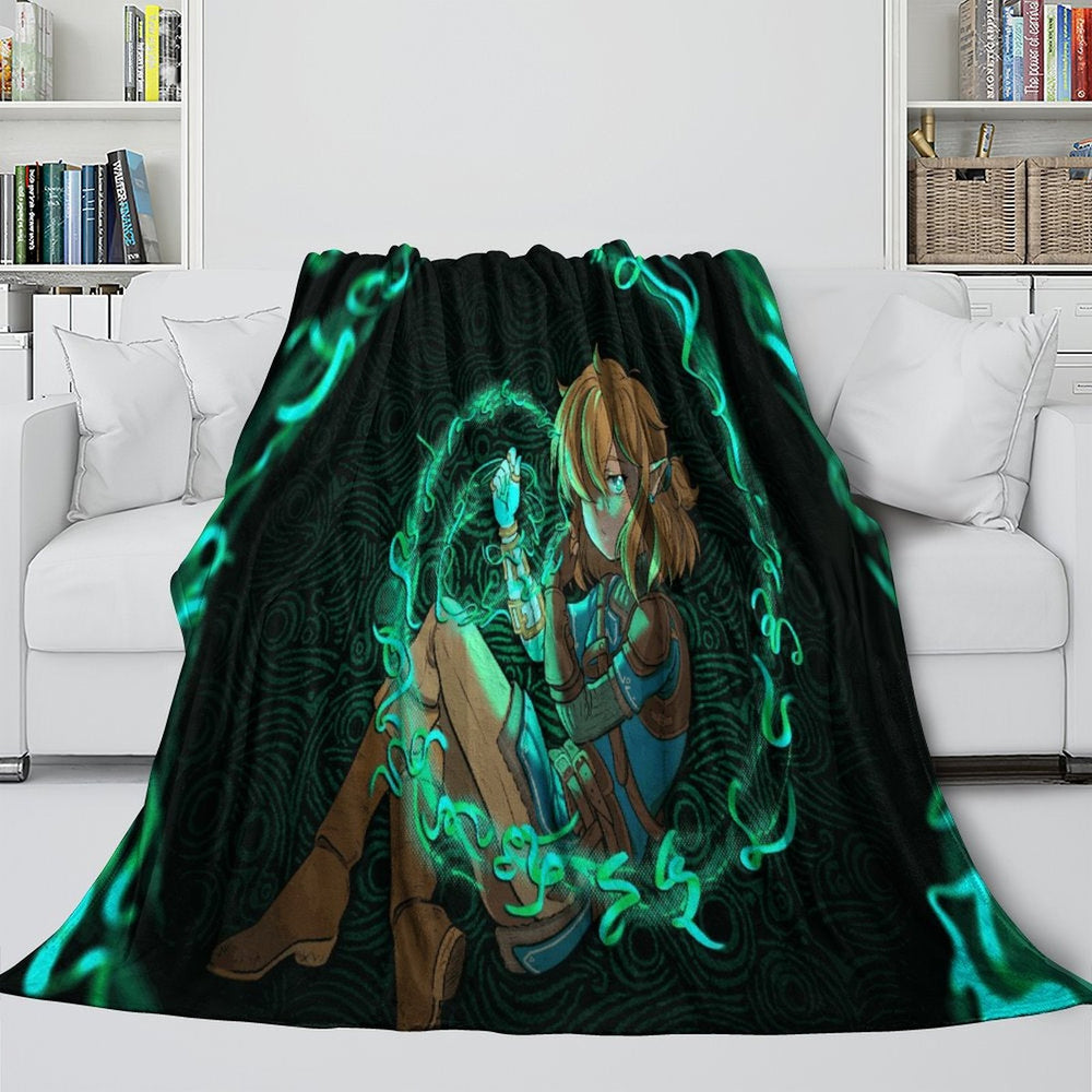 The Legend of Zelda Blanket Flannel Fleece Throw Room Decoration (Online Order Only)