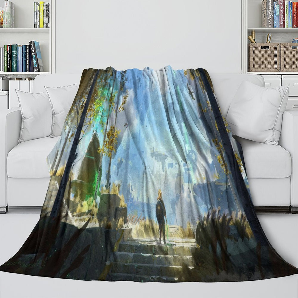 The Legend of Zelda Tears of the Kingdom Flannel Fleece Blanket (Online Order Only)
