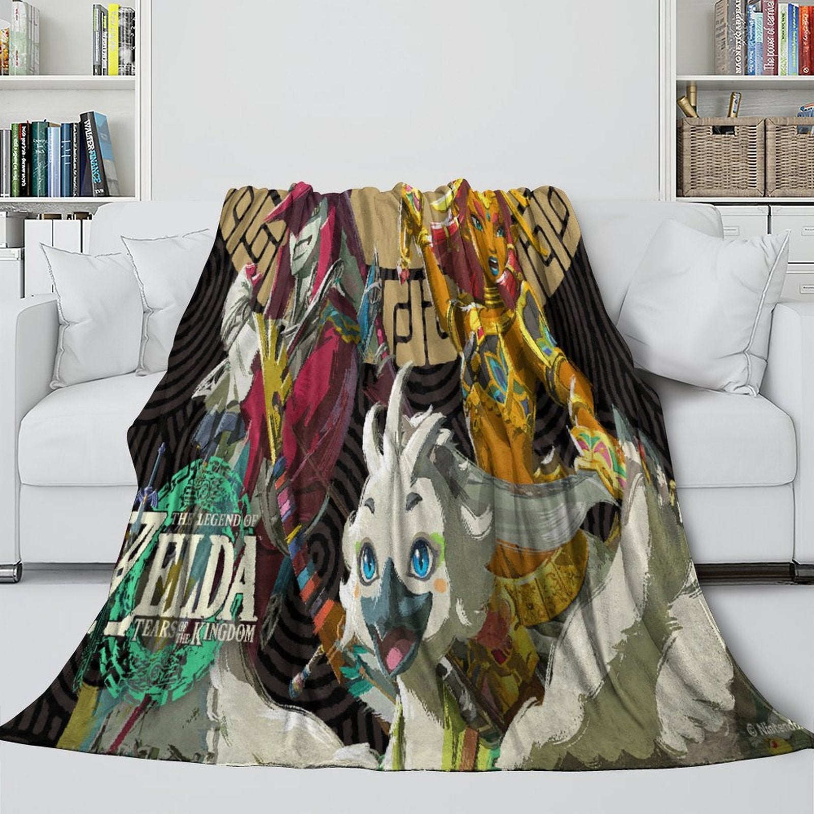 The Legend of Zelda Tears of the Kingdom Blanket Flannel Fleece Throw Room Decoration (Online Order Only)