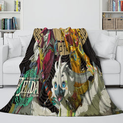 The Legend of Zelda Tears of the Kingdom Blanket Flannel Fleece Throw Room Decoration (Online Order Only)