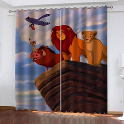 The Lion King Curtains Blackout Window Treatments Drapes Room Decor (Online Order Only)