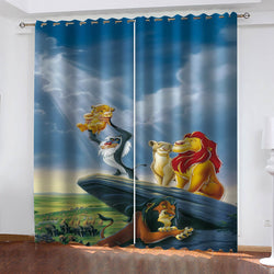 The Lion King Curtains Blackout Window Treatments Drapes Room Decor (Online Order Only)