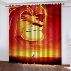 The Lion King Curtains Blackout Window Treatments Drapes Room Decor (Online Order Only)