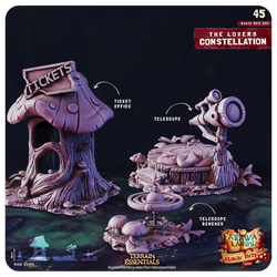 3D Printed Cast n Play Red Magic Spa Set 28mm 32mm D&D (Online Only)